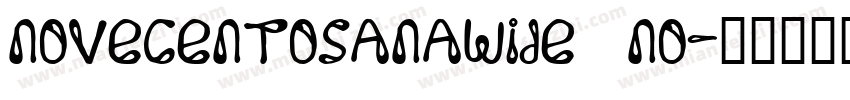 Novecentosanawide No字体转换